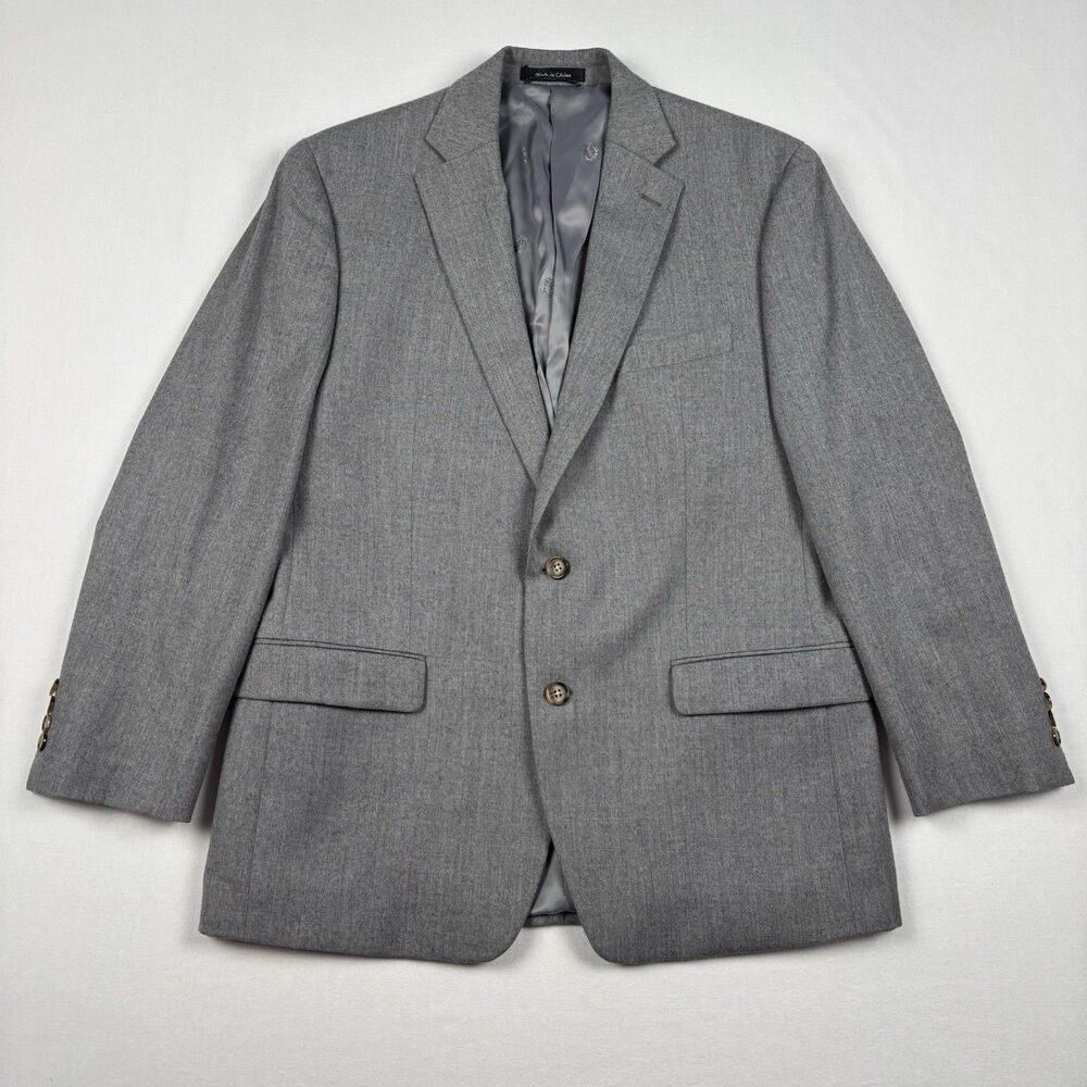Lauren Ralph Lauren Gray Wool Blend Blazer Jacket 42R Men’s Casual Preppy